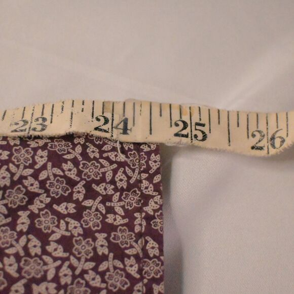 Eddie Bauer Womens XL Beige/Purple Floral Button Down Long Sleeve Blouse Shirt - Picture 6 of 7